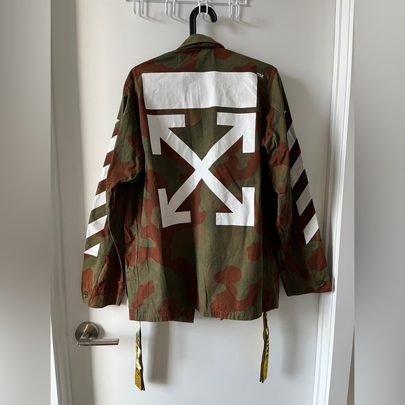 OFF-WHITE Green Camo Diagonal Field Jacket - Picture 2 of 7